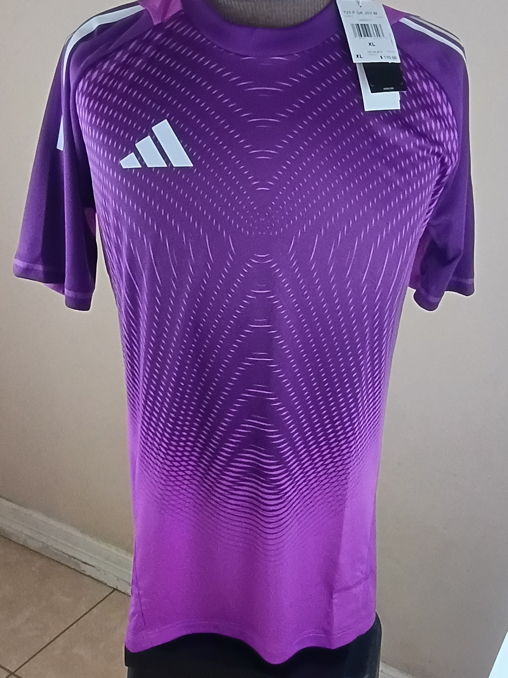 adidas Men’s Purple Short-Sleeve Soccer Jersey